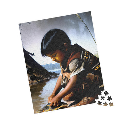 Embark on a Captivating Journey with our American Indian Designed 500 Piece Puzzle - Indigenous Love
